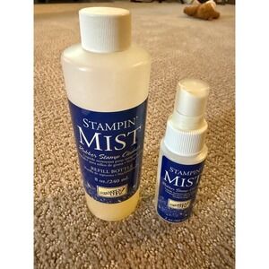 Stampin Mist Rubber Stamp Cleaner Refill Bottle and Spray Bottle Set